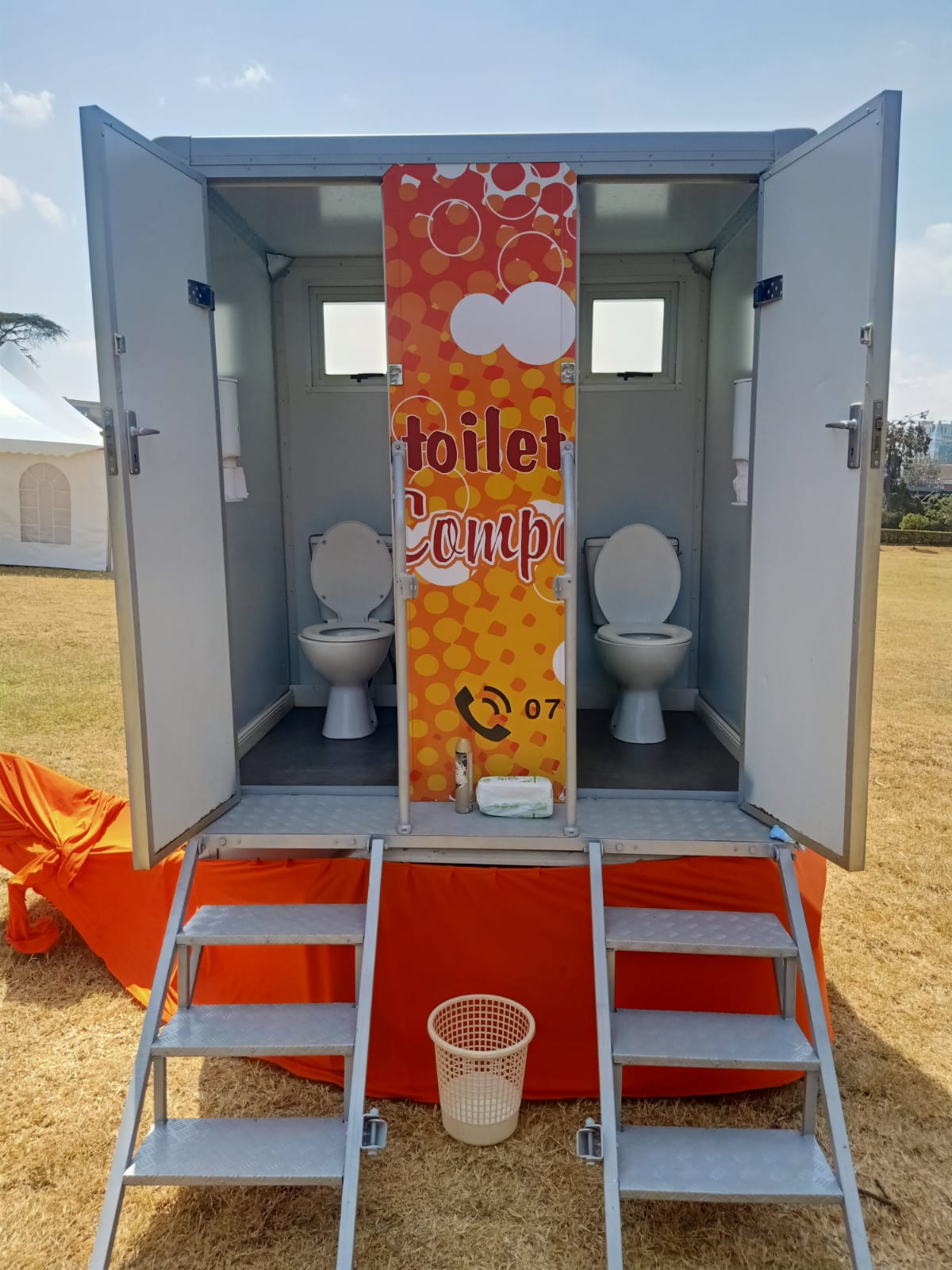 Compact Trailer mobile restroom